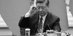2023年4月6日，中国国家主席习近平在北京出席与法国总统埃马纽埃尔・马克龙（未图示）的联合新闻发布会。